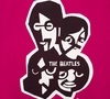 Футболка женская «Меламед. The Beatles», ярко-розовая (фуксия)