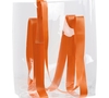 Шоппер Clear Fest, прозрачный с оранжевыми ручками