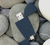 Флешка Pebble universal, USB 3.0, серо-синяя, 32 Гб