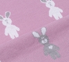 Плед детский с зайками Beastie Toys, розовый