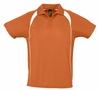 Спортивная рубашка поло Palladium 140 оранжевая с белым