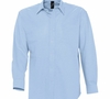Рубашка мужская с длинным рукавом BOSTON, голубая