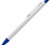 Ручка шариковая Chromatic White, белая с синим