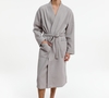 Халат вафельный Kimono, светло-серый