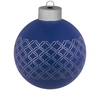 Елочный шар Queen с лентой, 8 см, синий