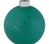 Елочный шар Stars с лентой, 10 см, зеленый