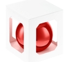 Оформительский шар Finery, 10 см, глянцевый красный