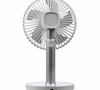 Настольный беспроводной вентилятор с подсветкой inBreeze, белый c серым