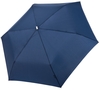 Зонт складной Fiber Alu Flach, темно-синий