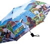 Набор: платок, складной зонт Моне. Сад в Сент-Андрес, голубой