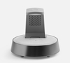 Bluetooth-колонка с беспроводной зарядкой и часами netEnergy, серая
