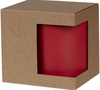 Коробка для кружки с окном Cupcase, крафт